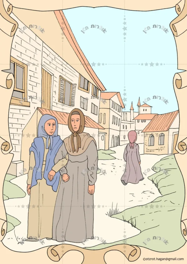 ⁦קיר תוכן מגילת רות⁩ – תמונה ⁦3⁩